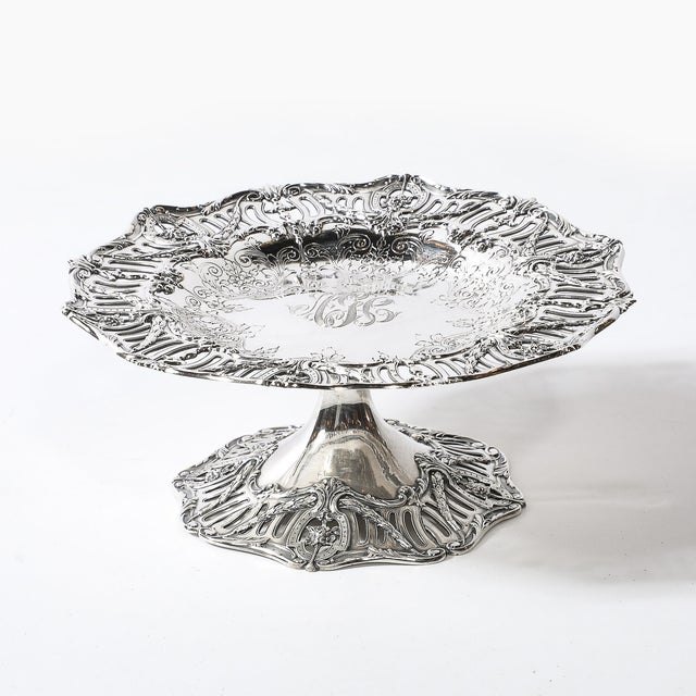 Traditional 1900s Pair of Aesthetic Movement Sterling Silver Tazas Signed Hardy & Hayes Co. For Sale - Image 3 of 18