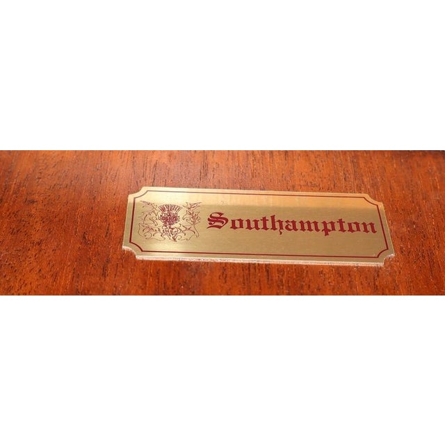 Brown Pair of George III Antique Style Mahogany Knife Boxes Made by Southhampton For Sale - Image 8 of 14