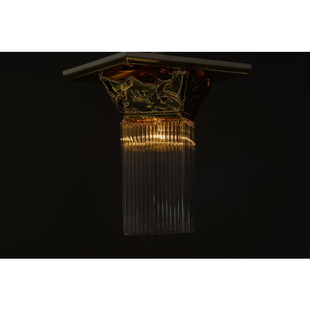 Floral Ceiling Lamp from Jugendstil, Vienna, 1908 For Sale - Image 11 of 14