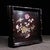 This is an exquisitely crafted square wooden tray featuring intricate mother-of-pearl (nacre) inlay work. Crafted from a...