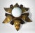 Mid 20th Century Mid 20th Century Italian Gilt Brass and Opaline Glass Flush Mount Ceiling or Wall Light For Sale - Image 5 of 18