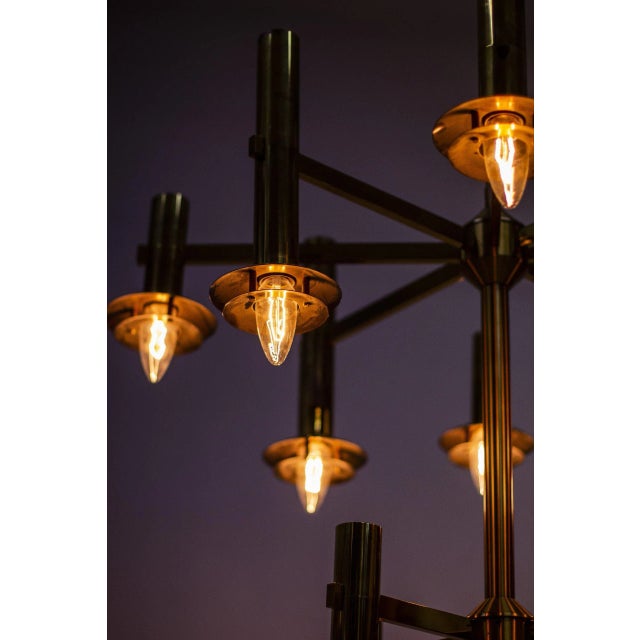Chandelier by Holger Johansson for Westal, 1970s For Sale - Image 12 of 14