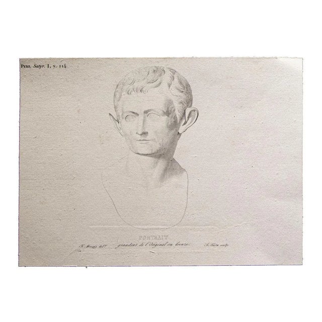 Francois Mazois - Roman Emperor - Original Print - Early 19th Century For Sale - Image 3 of 3