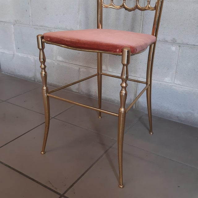 Chiavari Chair in Polished Brass, 1950s For Sale - Image 9 of 12