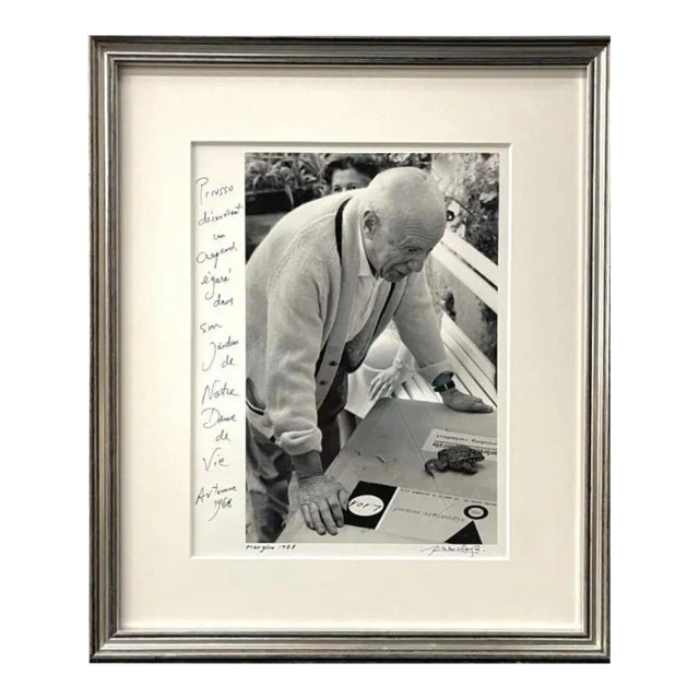 1968 Silver Gelatin Photograph of Pablo Picasso's Profile by Lucien Clergue For Sale