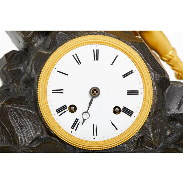 Early 19th Century Gilt Bronze Figural Mantel Clock For Sale - Image 12 of 13