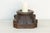 Carved & Painted Teak Candle Holder For Sale - Image 4 of 6