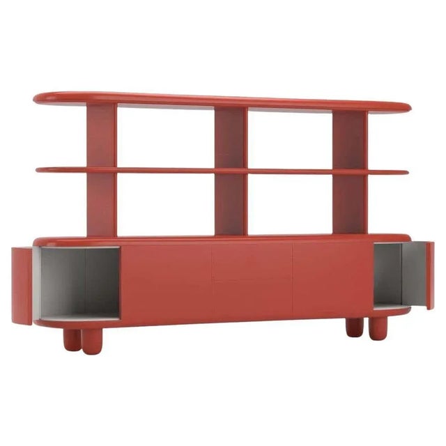 Modern Red and White Wooden Sideboard by Jaime Hayon For Sale - Image 11 of 11