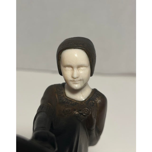 1900 - 1909 Rare 1900's Bronze Presse Papier by Austrian Sculptor Anton Endstorfer 1880-1960 For Sale - Image 5 of 9