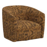 Lana Swivel Chair in Lhasa Camel For Sale
