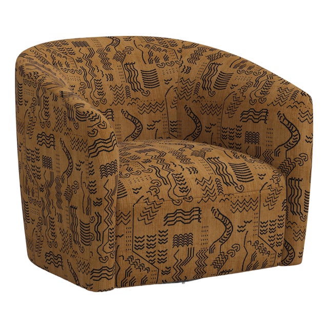 Lana Swivel Chair in Lhasa Camel For Sale