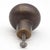 Late 20th Century Heavy Cast Bronze Ball Shaped Cabinet Knob For Sale - Image 4 of 4