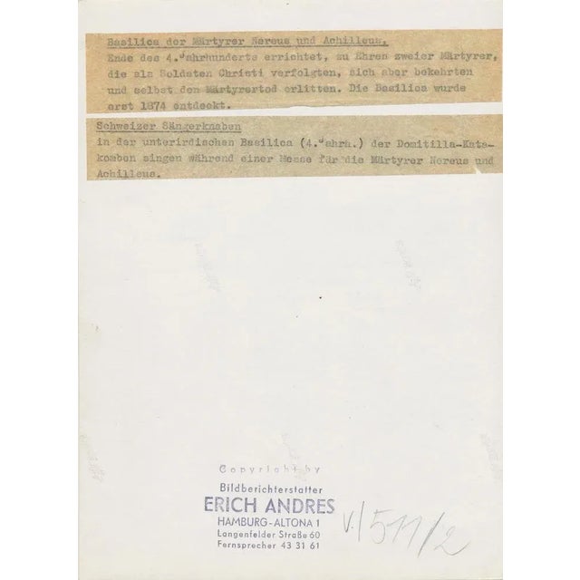 Basilica, Italy, 1950s, Black & White Photograph For Sale - Image 4 of 5