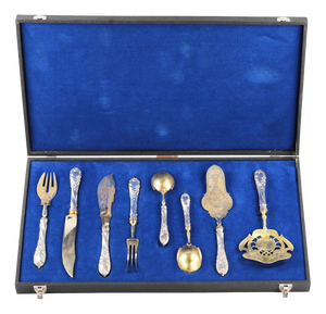 Silver Serving Set, Germany, Set of 9