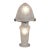 Pierre d'Avesn Lorrain Daum 1930s French Art Deco Floral Mushroom Table Lamp #1 For Sale