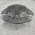 Mid 20th Century Woodard Round Patio Table with Three Benches, Attributed For Sale - Image 10 of 11