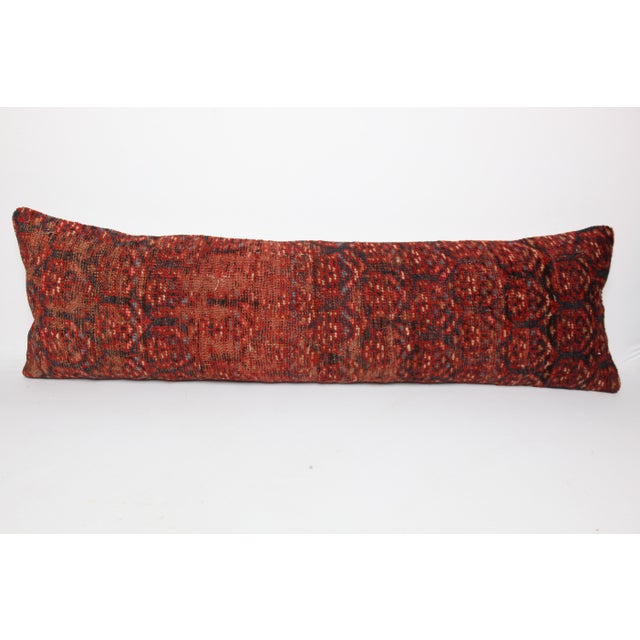 Here i am listing a 100% Handmade double knotted rug pillow cover, made from antique Persian tribal carpet rug. This’s a...