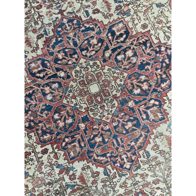 Brown Antique Ferahan Sarouk Soft Rust Rug 4.4 x 6.4 For Sale - Image 8 of 12