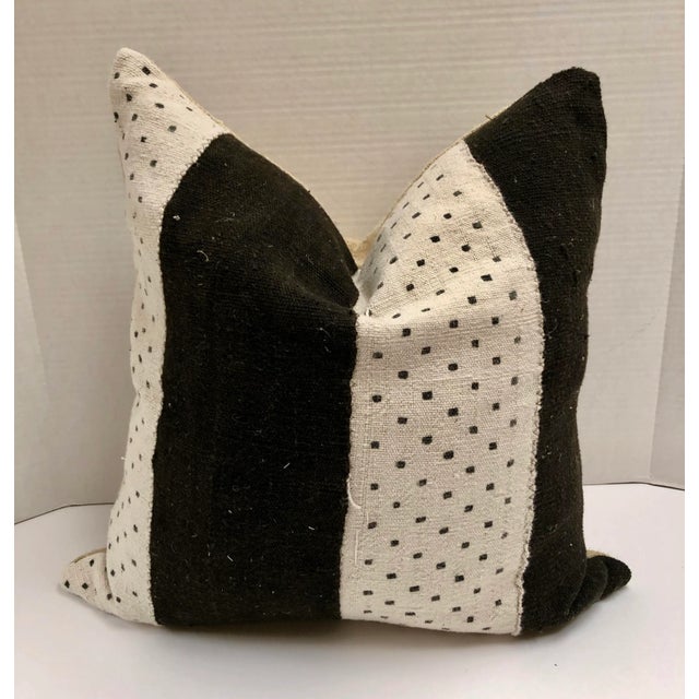 Modern African Mud Cloth Custom Pillow For Sale - Image 3 of 10