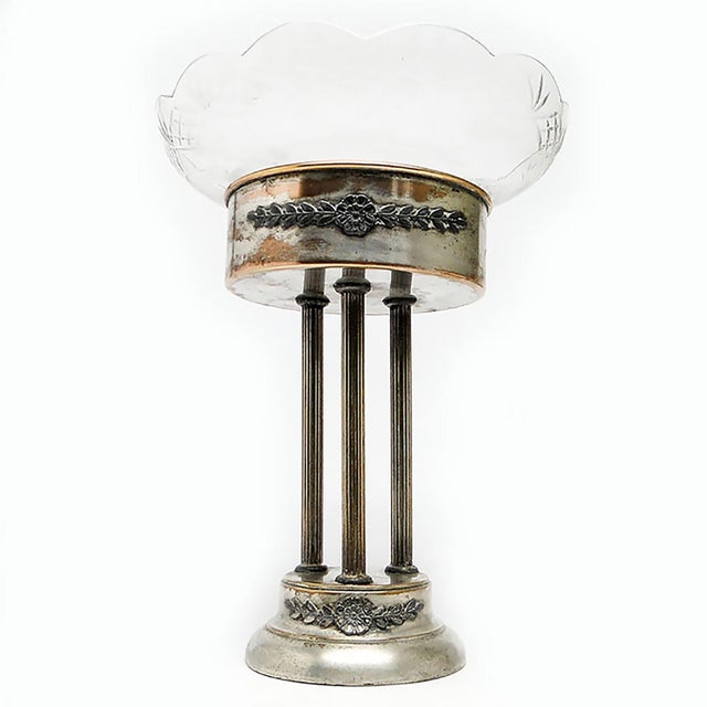 Art Nouveau Column Platter from Elw, Poland, 1900s For Sale - Image 11 of 17