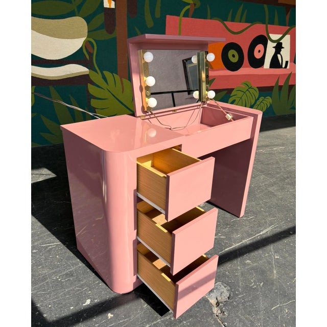 Pink Postmod Pink Vanity For Sale - Image 8 of 13