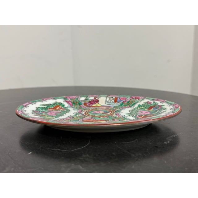 Mid 20th Century Oriental Rose Famille Medallion Oval Plates, Set of Eighteen For Sale - Image 4 of 12