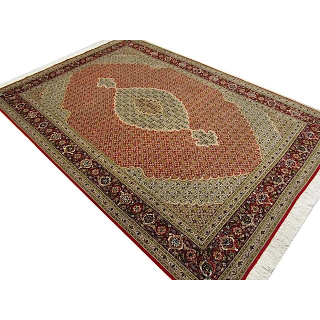 Tabriz Work Rug, 2000s For Sale - Image 11 of 13