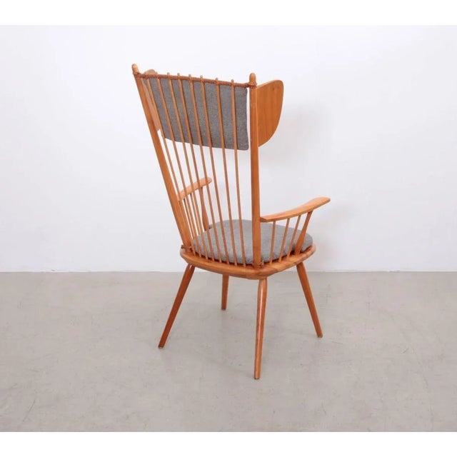 Wingback Armchair by Albert Haberer for Hermann Fleiner, Germany, 1950s For Sale - Image 3 of 10