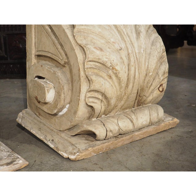 Pair of Large North Italian Wall Bracket Consoles, Circa 1800 For Sale - Image 4 of 18