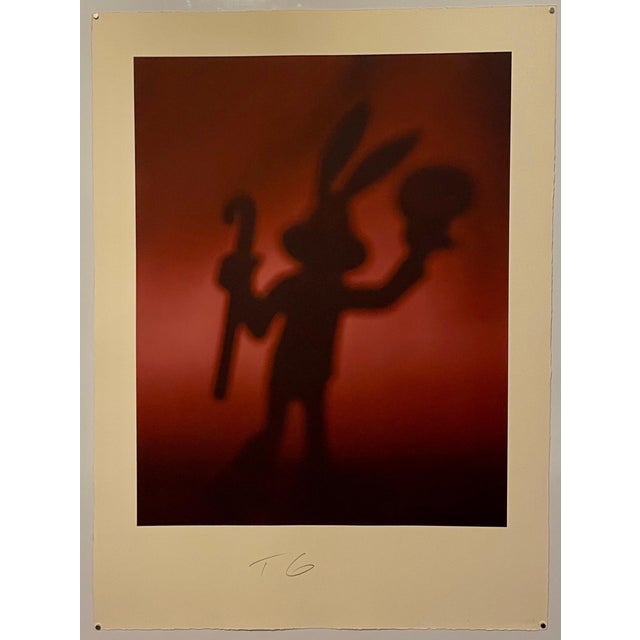From his series SHADOW CARTOONS. Color iris print, hand initialed in pencil, This is not numbered. It is on Somerset...