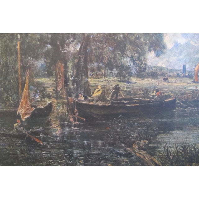 1940s 1944 Original Landscape Poster, John Constable's "A Lock in the Stour" For Sale - Image 5 of 7