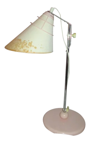 Aneta Vintage Adjustable Pink and White Table Lamp From Sweden