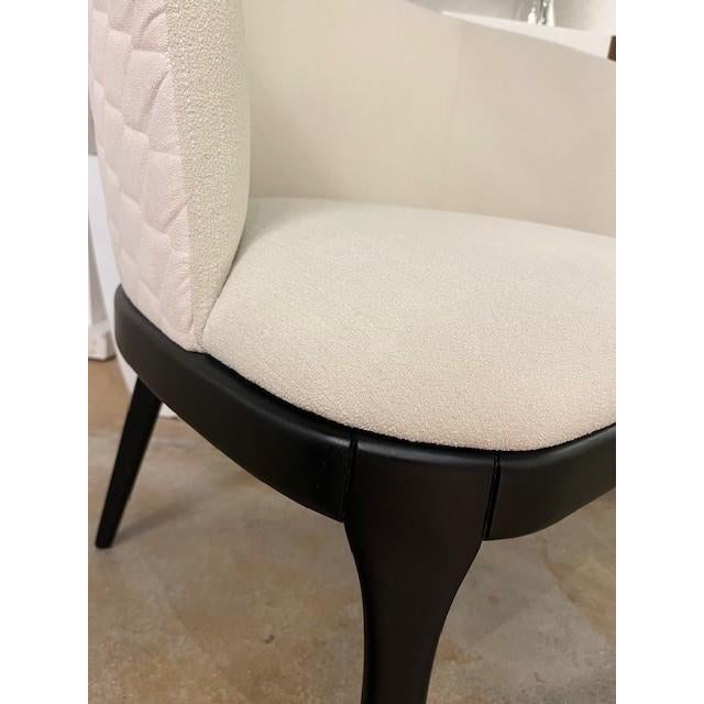 Adriana Hoyos Contemporary Upholstered Lounge Chair For Sale - Image 4 of 4