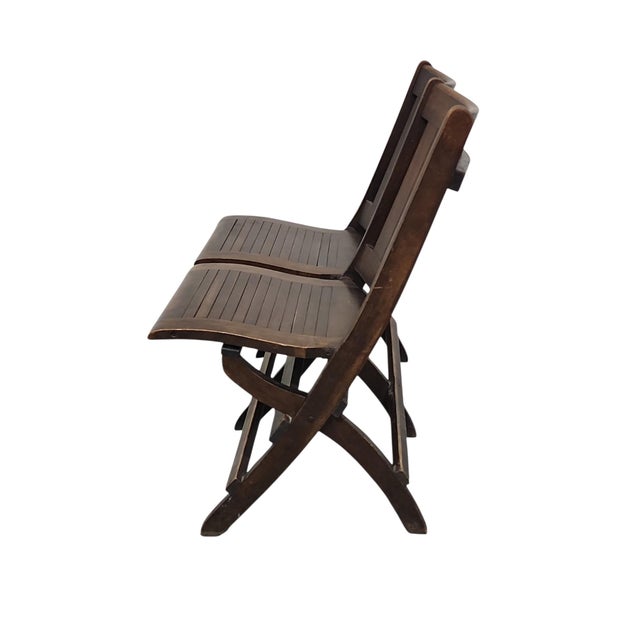 1920s 1920s Heywood Wakefield Attributed Bleacher Style Seating For Sale - Image 5 of 8