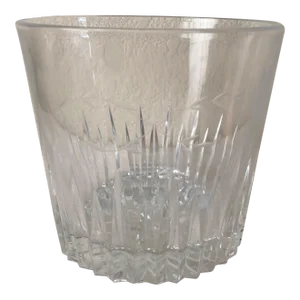 Mid Century Princess House Cut Crystal Etched Ice Bucket