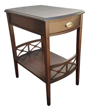 Early 20th Century Ferguson Chippendale Style Mahogany Tiered Side Table
