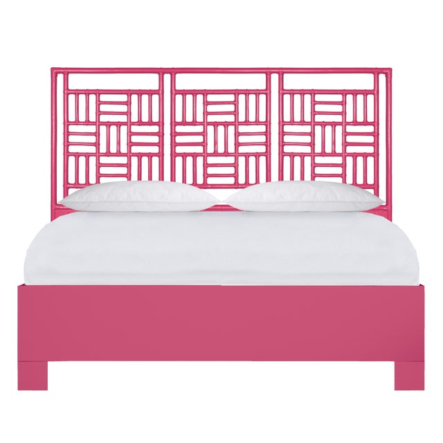 Finn Platform Bed King - Pink For Sale - Image 12 of 12