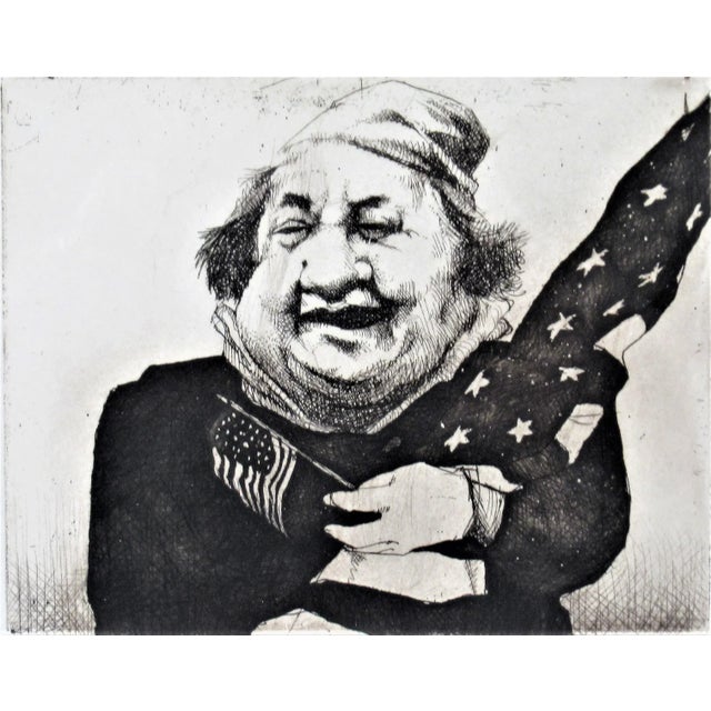 Abstract Expressionism Charles Bragg, Man with Flags, circa 1975 For Sale - Image 3 of 7