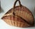 Large Handmade Solid Wicker Braided Firewood Basket, Vintage From the 80s For Sale - Image 10 of 10