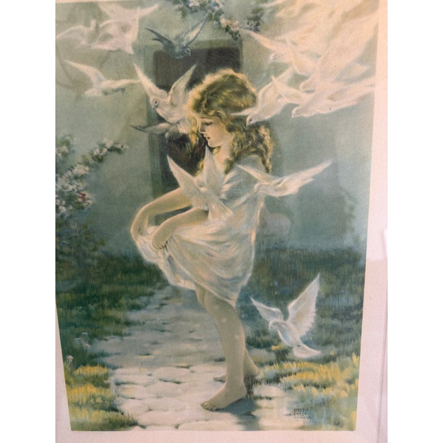 The Winged Aureole, Lovely Vintage Print, by Bessie Pease Gutmann For Sale In San Diego - Image 6 of 9