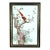 Chinese Famille Rose Plaque, Long-Tailed Bird on Flowering Peach Branch For Sale