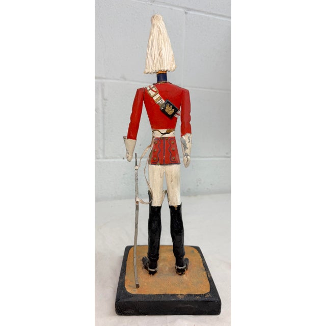 Antique 19th Century British Life Guard Troop Hand Carved Wood Sculpture Statue For Sale - Image 11 of 18