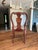 Wood Vintage Mahogany Queen Anne Style Children's or Sample Chair With Pale Gold Leopard Seat Cushion For Sale - Image 7 of 8