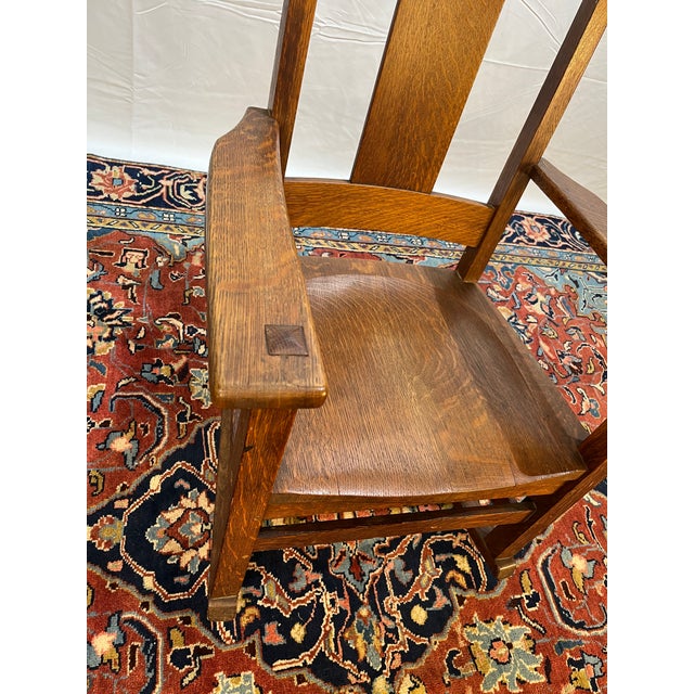 Early 20th Century Limbert Rocker For Sale - Image 10 of 12