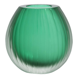 Hand-Blown Murano Supreme Vase in Emerald Green Medium