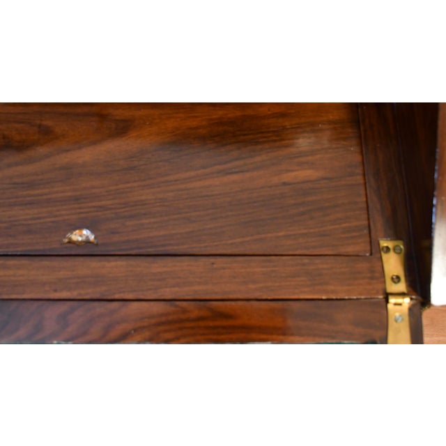 Brown 1880s Antique French Louis XV Walnut & Satinwood Inlay Secretary Ladies Desk For Sale - Image 8 of 18