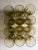 Mid-Century Modern Late 20th Century Tall Yellow Textured Tumbler Glasses - Set of 12 For Sale - Image 3 of 10
