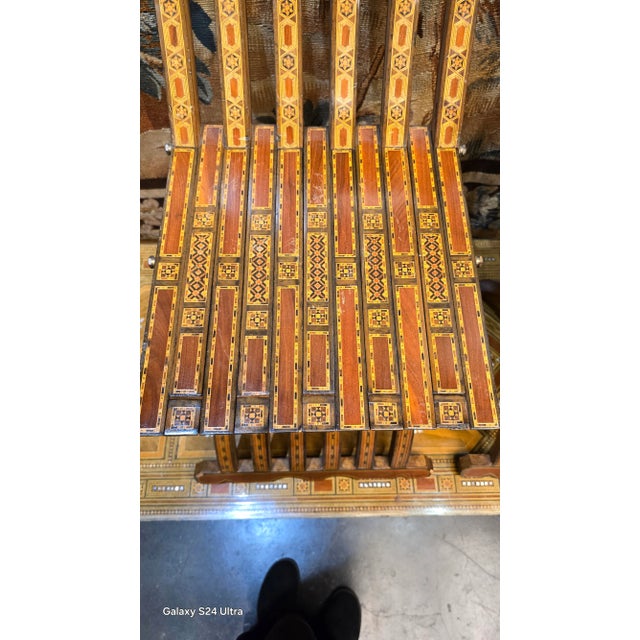 1990s A Pair of Arabesques Moorish Mosaic Chairs For Sale - Image 4 of 8