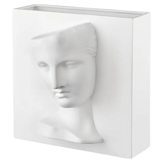White Ceramic Psyche of Capua Vase by Marco Segantin for VGnewtrend For Sale