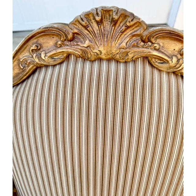 Brown Nice Pair French Style Armchairs or Fauteuils For Sale - Image 8 of 18